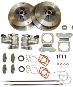 Rear Disc Brake Kit with E-Brake Zero Offset - Bug/Ghia '68-'79 - 5x205mm - EMPI 22-2906-0 (5 -7 Days Wait)