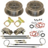 Rear Disc Brake Kit with E-Brake Wide Track Rotors - Bug/Ghia '52-'67 - 5x205mm - EMPI 22-2928-0 (3 - 5 Weeks Wait)