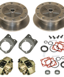 Rear Disc Brake Kit Wide Track Rotors (Forged Braket) - Bug/Ghia '68-'79 - 5x205mm - EMPI 22-2929-F (3 - 5 Weeks Wait)