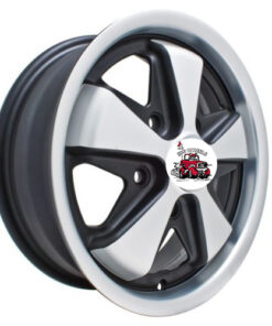 911 Wheel -  5x130mm - Matte Black w/ Matte Silver