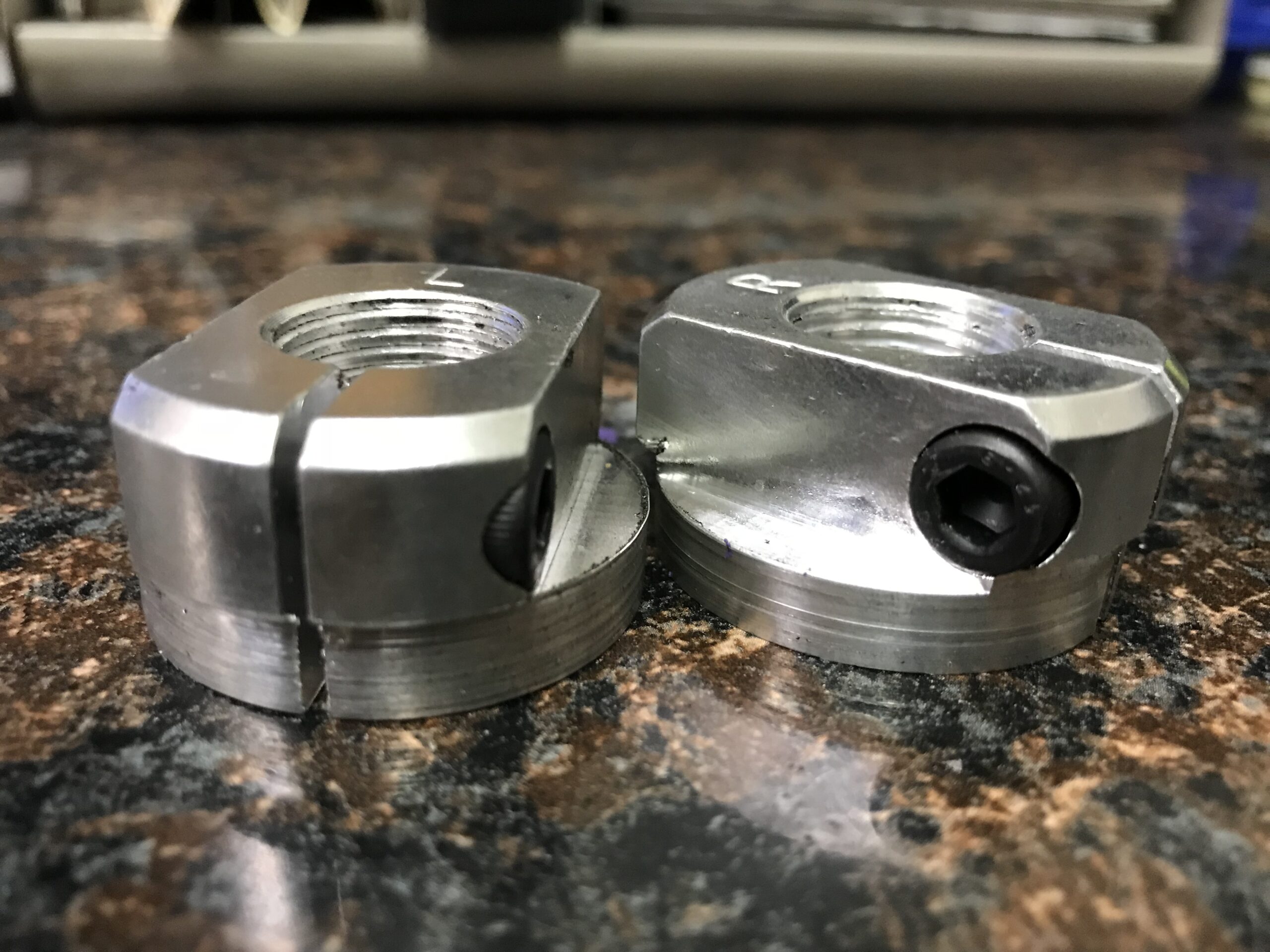 Custom Aluminum Link Pin Clamp Nuts