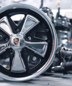 Classic Detailed Porsche Fuchs Wheels Set - Chrome Black - 5x130mm - (15"x4.5" & 15"x5.5" or Early Deep 6) (4-6 WEEKS WAIT)