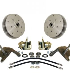 EMPI 22-2925 2-1/2 INCH LOWERED/DROPPED SPINDLE 5X205MM and 5X130MM BOLT PATTERN DISC BRAKE KIT - BEETLE/GHIA 52-65 WITH KING PIN FRONT BEAM - COMPLETE WITH NEW SPINDLES (3 - 5 Weeks Wait)