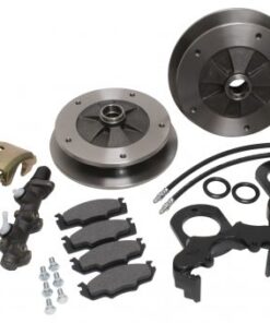 Zero Off-Set Front Disc Brake Kit Ball Joint, 5-Lug, 5x205 to '68 & Later with Dual M/C - FREE SHIPPING