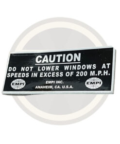 Caution Sticker