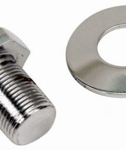 Extra Long Chrome Pulley Bolt & Washer - FREE SHIPPING