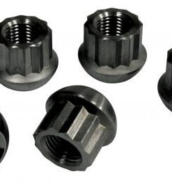 Porsche Style Alloy Lug Nuts, Black, Ball Seat, M14-1.5, Set of 5 - Part # 70-2883-0