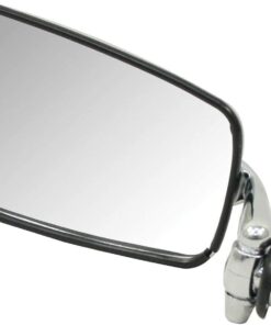 Mirror, Type 1 Sedan, 68 & Later, Left Black trim around glass - Part # 98-2015-B / 113-857-513D