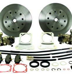 Rear Disc Brake Kit, Double-Drilled 5x130 with 14x1.5mm threads / 5x4.75" with 12mm threads I.R.S. 68-72 & Swing Axle 68 - FREE SHIPPING