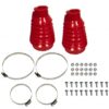 Deluxe Swing Axle Boot. Red - Pair