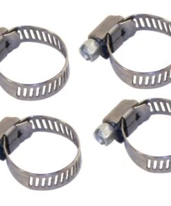 Hose Clamps - Fits 3/8" & 1/2", Pack of 4 - FREE SHIPPING