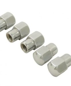 Chrome Lug Nuts, M12-1.5 (for Mag Wheels, Set of 5) - Part # 00-9538-0
