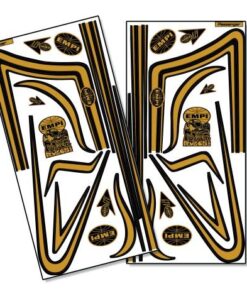 EMPI GTV C-Stripe Decal Set - Gold Stripe / Black Outline - FREE SHIPPING