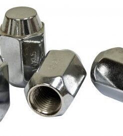 Chrome Lug Nuts, M14-1.5, Acorn 60 Degree Style (Set of 4) - FREE SHIPPING (3 -5 Days Wait)