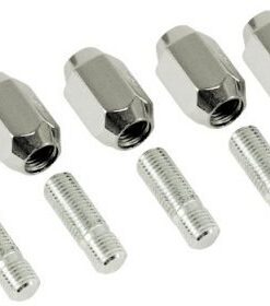 Chrome Nut & Stud Kit, M12-1.5, 60 Degree, (for Steel Wheels, 5 Pair) - (3 -5 Days Wait) - Part # 00-9533-0