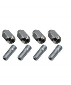 Chrome Nut & Stud Kit, M14-1.5 to 1/2-20, 60 Degree, For Steel Wheels, 4 Pair - FREE SHIPPING (3 -5 Days Wait)