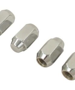 Chrome Lug Nuts, 1/2-20, Acorn 60 Degree Style (Set of 4) - FREE SHIPPING (3 - 5 Days Wait)