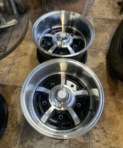 EMPI Sprintstar Wheel, 5 Spoke, 15x8” 5x205 Gloss Black w/ Polished Spokes and Lip - FREE SHIPPING (Pair) (5-7 DAYS WAIT)