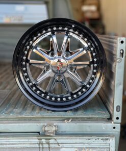 Black Lipped Tripple Chrome 3 Piece Alloys 17x 4.5 & 7s (3 - 5 WEEKS WAIT)