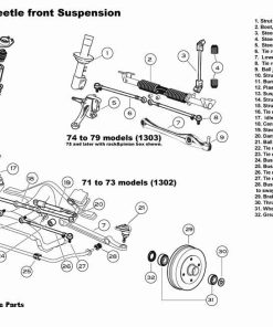 Super Beetle Front End Diagram #94-0000