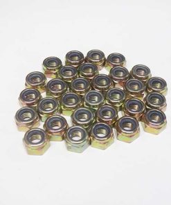 8mm Nylock Nuts, Gold Zinc#95-0012