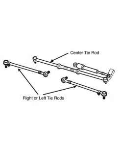 Tie Rod Assembly, Left or Right, 1971-74 Super Beetle #87-0102